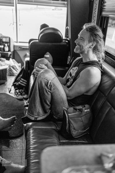 First moments in the tour bus