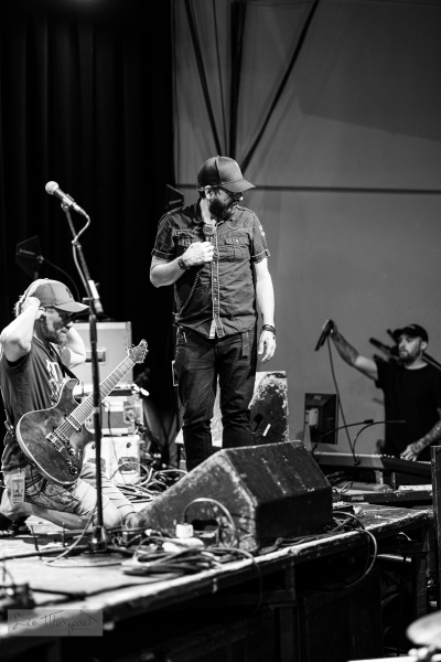 Setting up in Pomona (Karl, Tour Manager)